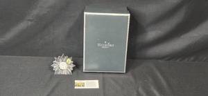 lot 158 image: Waterford Crystal Starburst Desk Clock with Box and Paperwork
