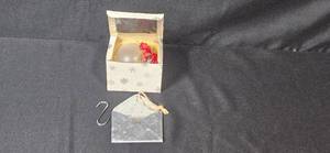 lot 187 image: Silvestri Holiday Ornament in Box and Metal Envelope Wall Pocket