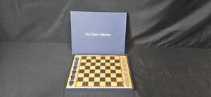 lot 217 image: The Classic Collection Wooden Checkers Game Set with Box