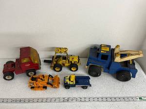 lot 49D image: Collection of Vintage Tonka and Buddy L Toy Trucks and Construction Vehicles