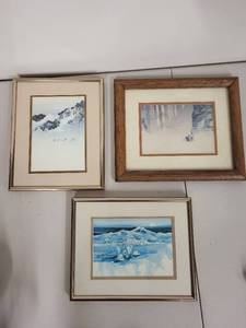 lot 16G image: Set of 3 Framed Michael Atkinson Western Prints