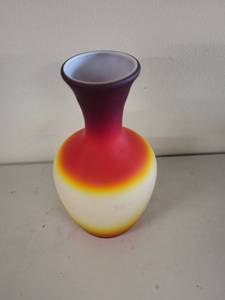 lot 24G image: Imperial Peachblow Glass Vase Circa 1868 Style