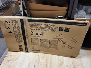 lot 32RC image: Metalux seleCCTable Flat Panel 2 x 4 with 3 Selectable Lumens - Damaged Packaging
