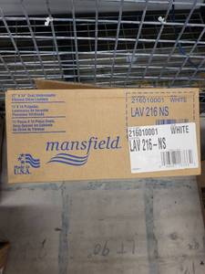 lot 41RC image: Mansfield 17 x 14 Oval Vitreous China Undercounter Lavatory Sink White