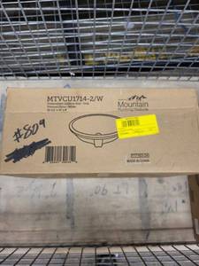 lot 44RC image: Mountain Plumbing Undermount Lavatory Sink 19.5x16x8 Inch Oval White