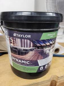 lot 52RC image: Taylor Dynamic Resilient & Carpet Flooring Adhesive 4-Gallon Pail