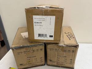 lot 75RC image: Lot of 3 Generation Lighting Mini Pendant Light Fixtures 61160-112