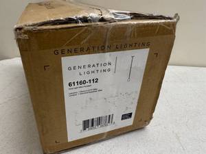 lot 86RC image: Generation Lighting 61160-112 One Light Mini-Pendant in Box