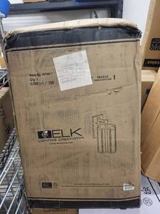 lot 28RC image: ELK Outdoor Wall Sconce Habr 1 Medium Extension Sconce Bianca
