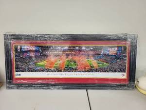 lot 4S image: Framed Super Bowl LVII Champions Kansas City Chiefs Panoramic Photo