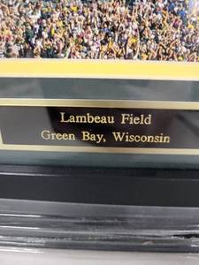 lot 42S image: Lambeau Field Green Bay Wisconsin Framed Stadium Panoramic Photo