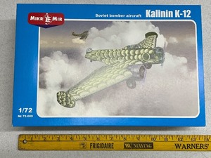 lot 105C image: MikroMir Kalinin K-12 Soviet Bomber Aircraft 172 Scale Model Kit