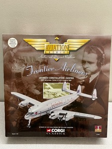 lot 108C image: Corgi Classics Die-Cast Lockheed Constellation Qantas Model with Stand