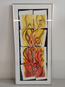 lot 2U image: Framed Abstract Art Art Game #2 by Kate Wolfe-Jenson, 1999