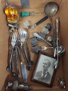 lot 11U image: Antique Silverware & Decorative Items Lot - Oneida, H. Bockstruck
