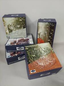lot 20U image: Nuutajrvi Finnish Flora Glassware Set - Vintage Finnish Design