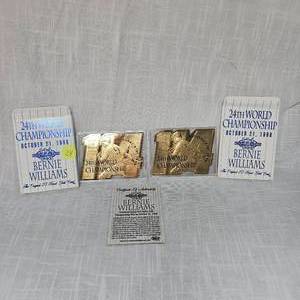 lot 24 image: 1998 New York Yankees 23 Kt Bernie Williams (2)