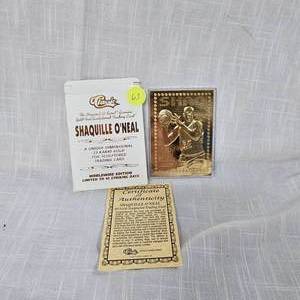 lot 63 image: 1995 Shaq 23Kt Card