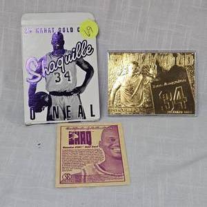lot 69 image: 1996 Shaqville 23Kt Card