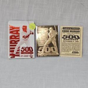 lot 76 image: 1996 Murray 500 Homeruns 23 Kt Card