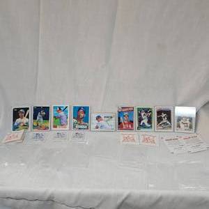lot 109 image: Topps Ripken Jr Rookie Card #4502, Micky Mantle #15290, Mickey Mantle #757, Mark McGwire #1494, Sosa #893,Ken Griffey Jr #759, Nolan Ryan B237, B4682,B4667