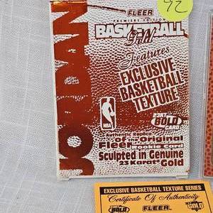 lot 92 image: Fleer 1998 Michael Jordan 23Kt Card
