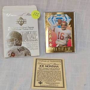 lot 122 image: 1996 Joe Montana 23 Kt Upper Deck