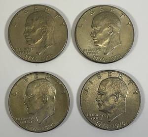 lot 33 image: 1776-1976 D Bicentennial Eisenhower Type 2 Narrow Print