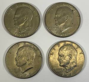 lot 46 image: 1972 D Eisenhower One Dollar Coins