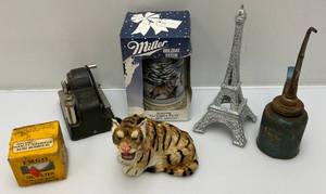 lot 57 image: Misc. Vintage Collectibles Including Furred Tiger & More