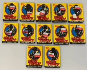 lot 58 image: Vintage Dick Tracy Wax Packs Of Trading Cards