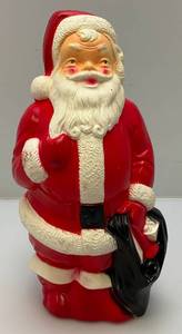 lot 68 image: Vintage Miniature Blow Mold SANTA Claus 13