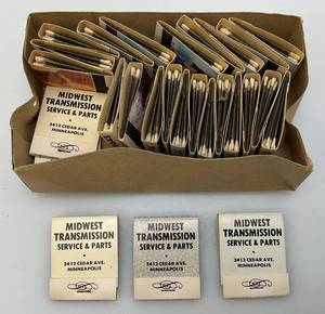 lot 76 image: Vintage Misc. Mens Collectible Matchbooks In Original Box
