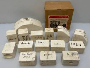 lot 81 image: Misc. Vintage Ceramic Candle Molds