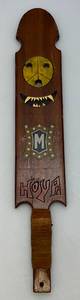 lot 111 image: Vintage Wood Hand Carved Fraternity House Paddle 24