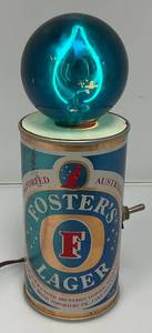 lot 118 image: Vintage Hand Made Fosters Lager Beer Can Light