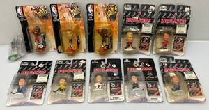 lot 137 image: Misc. Vintage Headliners Collectible Miniature Sports Figures Including Vin Baker & More