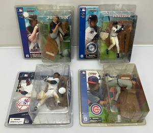 lot 138 image: Misc. VIntage Collectible Mcfarlanes Sports Pics Figurines Including Randy Johnson And More (New Old Stock) Packing Has Shelf Wear