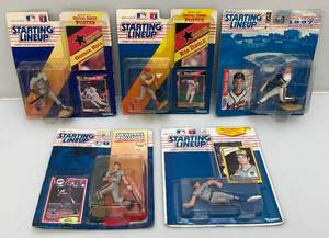 lot 142 image: 1990s Collectible Starting Lineup Baseball  Figures Including Paul Molitor And More (New Old Stock) Packaging Has Shelf Wear