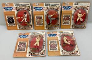 lot 143 image: 1990s Collectible Starting Lineup COOPERSTOWN Baseball  Figures Including Cy Young, Ty Cobb And More (New Old Stock) Packaging Has Shelf Wear