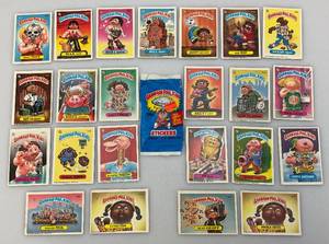 lot 151 image: Misc. Vintage 1980s Garbage Pail Kids With One Empty Wax Pack