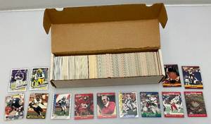 lot 156 image: Misc. Unsorted 1990s NFL Football Trading Cards