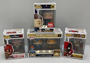 lot 203 image: Misc. FUNKO POP Figures Including Marvel And More (NIB)