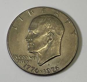 1776-1976 D Bicentennial Eisenhower Type 1 Wide Print