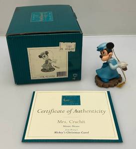 lot 241 image: Vintage WDCC Mickeys Christmas Carol (Mrs. Crachit) In Original Box With COA