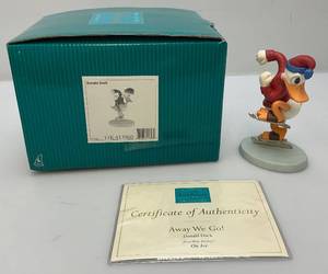 lot 247 image: Vintage WDCC Donald Duck Away We Go From Walt Disneys On Ice In Original Box With COA