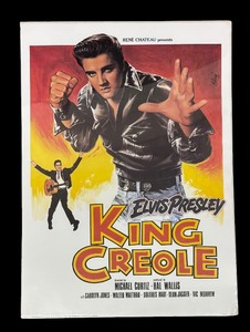 lot 131 image: Elvis Presley in King Creole Unframed Promotional Print