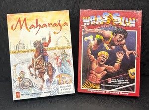 lot 196 image: Avalon Hill Maharaja Game and Sealed Wrasslin Wrestling Game Sets