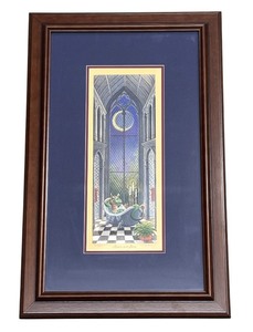 lot 199AA image: Framed Randal Spangler Limited Edition Print Moonlight Bath
