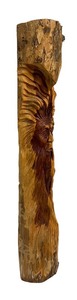 lot 207 image: Gatlinburg Wooden Tree Spirit Carving by C. Howard